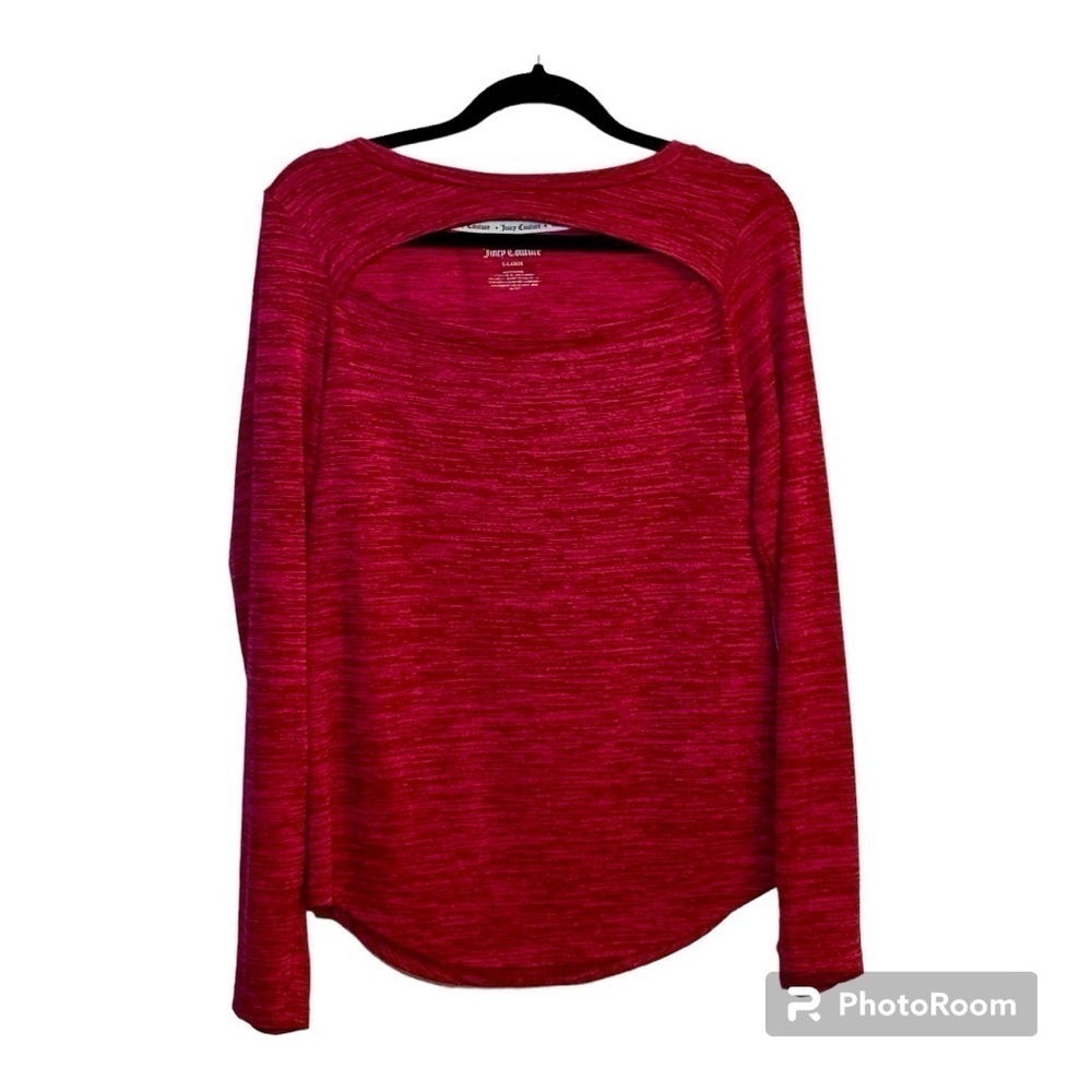 👀 Juicy Couture Fuscia Pink Top With Thumbholes, Pre-Owned, XL/16-18 🦋